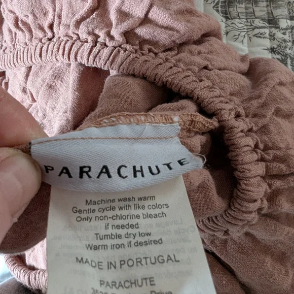 parachute twin fitted sheet linen pink - Picture 4 of 4